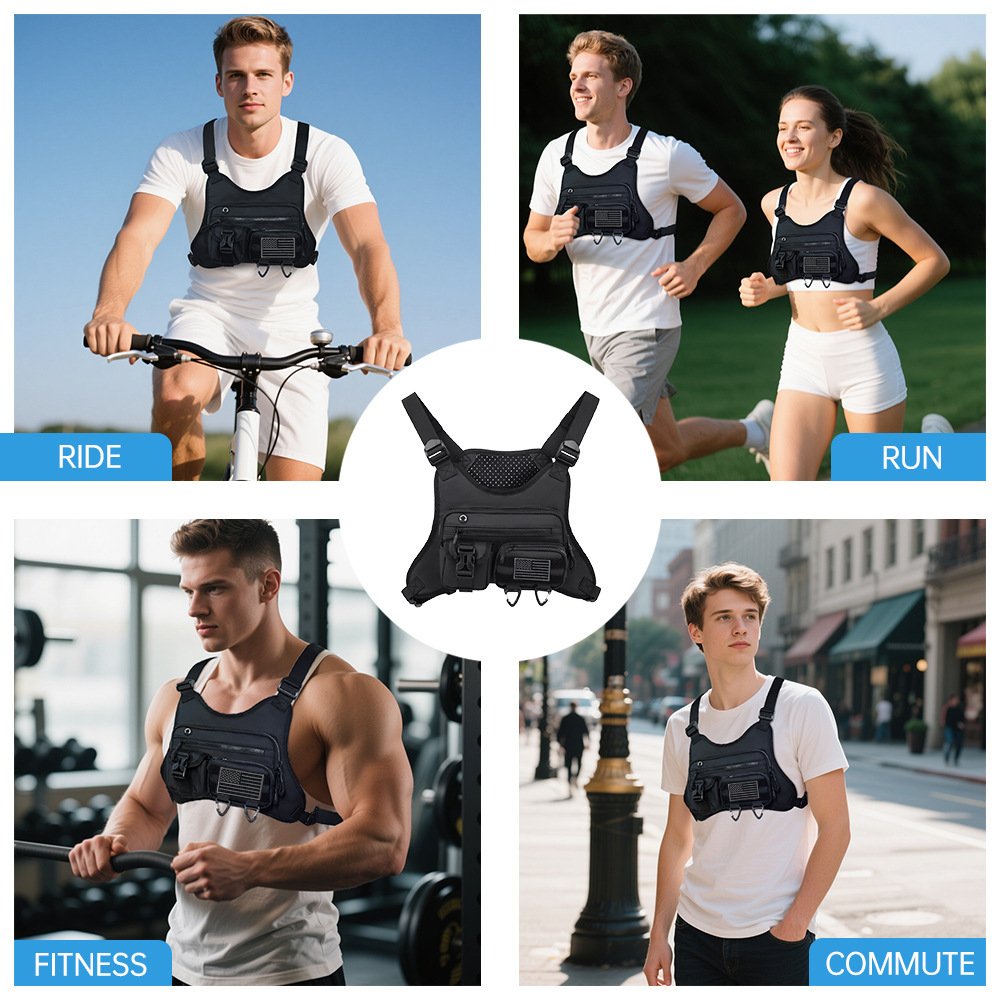 Breathable Sports Chest Bag - Running & Cycling Hydration Vest - Image 8