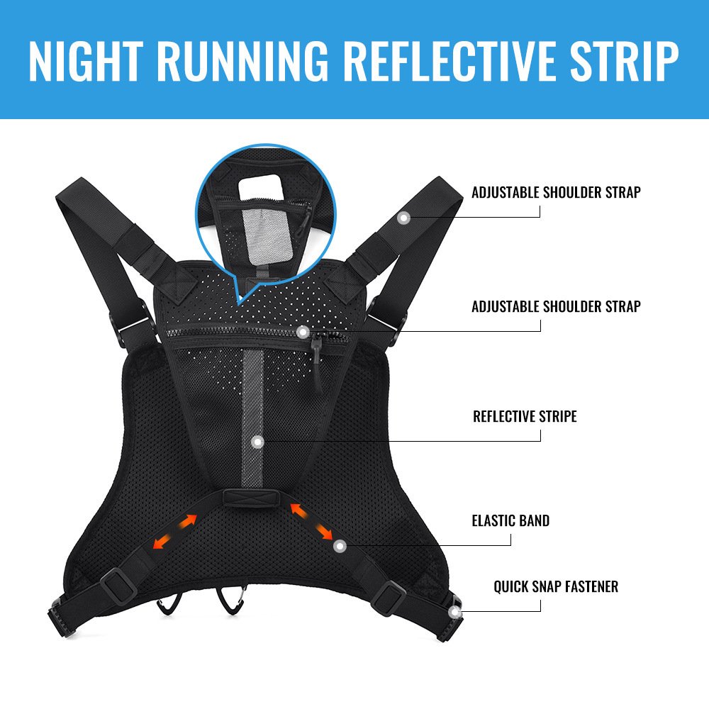 Breathable Sports Chest Bag - Running & Cycling Hydration Vest - Image 2